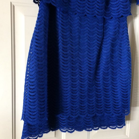 American Living Short Sleeve Overlay Dress Size 14 - Picture 3 of 16